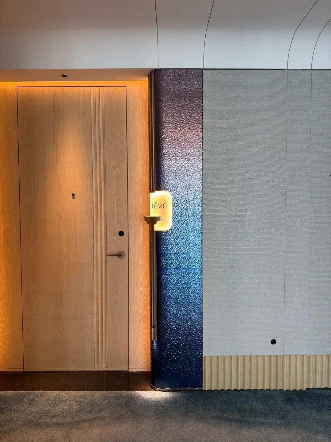 Commercial hotel room door