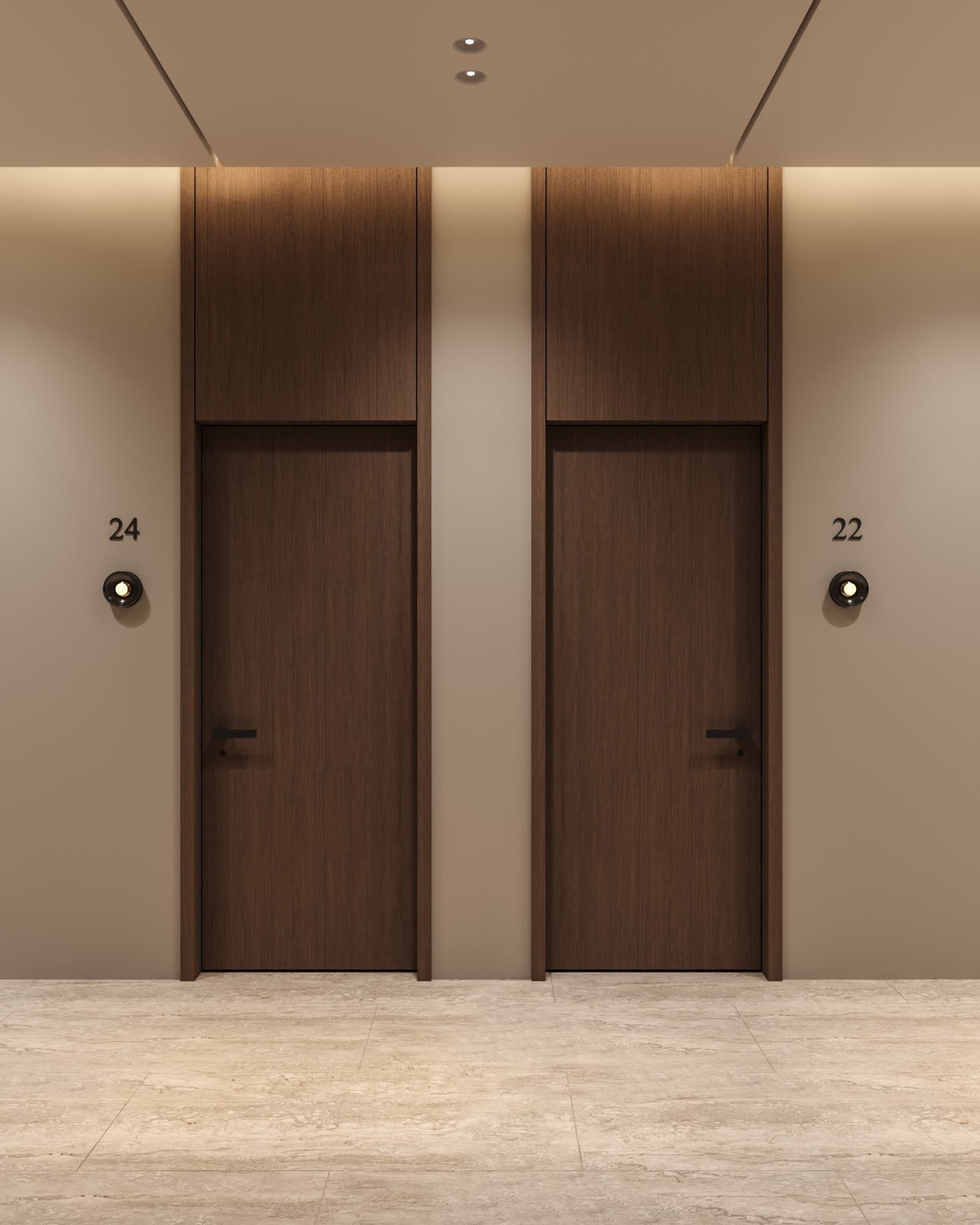 Hotel soundproof acoustic doors