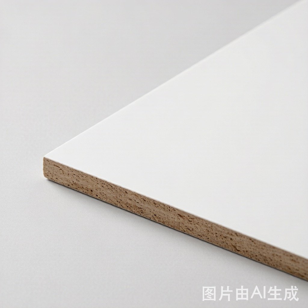 Particle board product surface detail